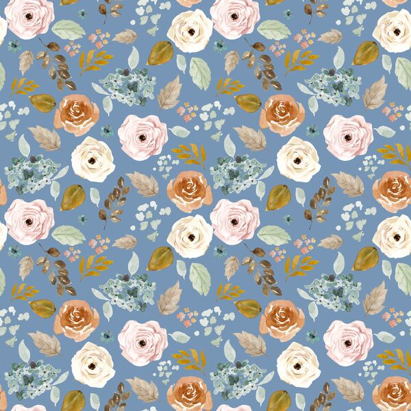 Desert Garden in Balsam Blue