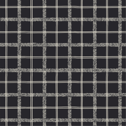Textured Tartan in Charcoal