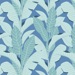 Playful Palms in Blueberry