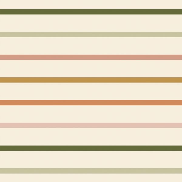 Easter Stripe in Muted Rainbow