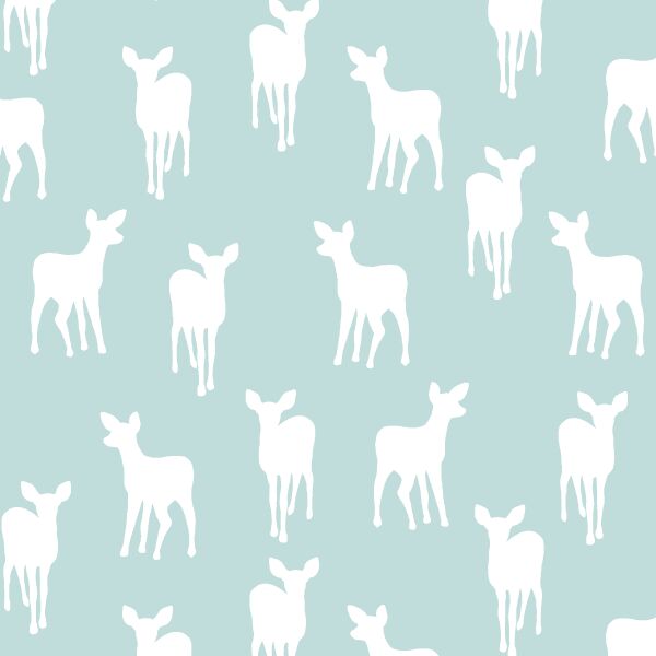 Fawn Silhouette in Glacier Blue