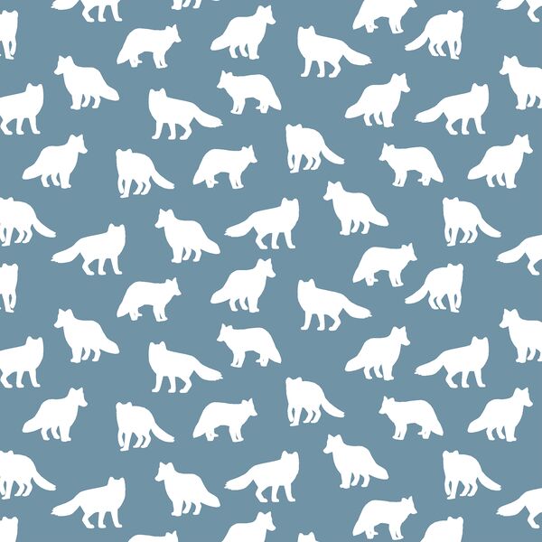 Little Fox Silhouette in Marine