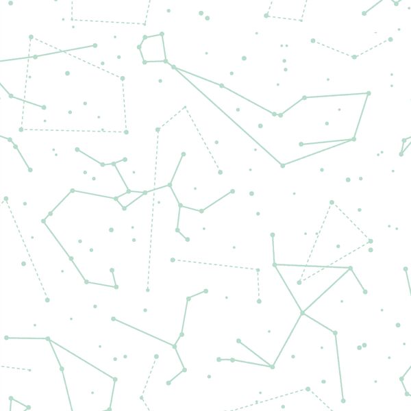 Star Charts in Mint on White