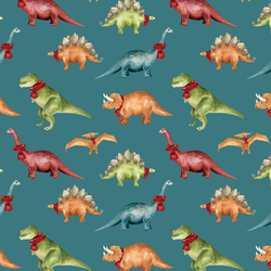 Dinos in Ocean Blue