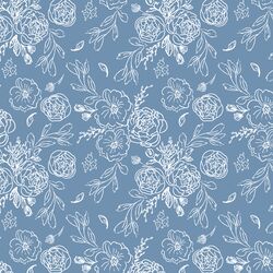 Lace Floral in Periwinkle