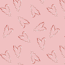 Sweet Candy Canes in Pink Chiffon