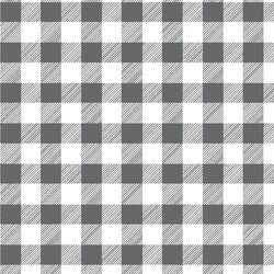 Medium Buffalo Plaid in Charcoal