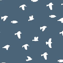 Flock Silhouette in Twilight