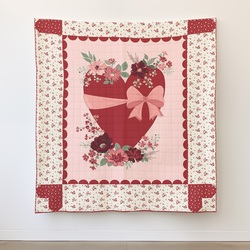 Love You Always Heart Panel Quilt Kit