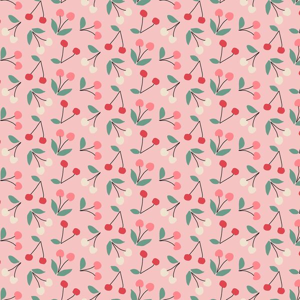 Little Cherries in Bubblegum Pink