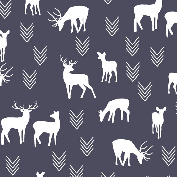 Deer Silhouette in Ink
