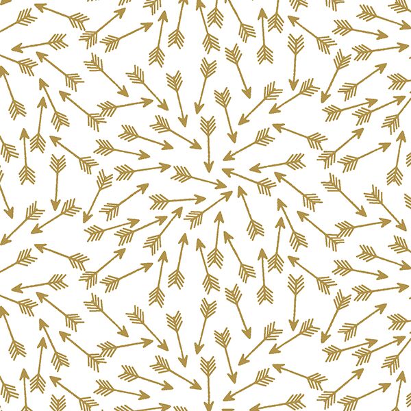 Arrows in Marigold on White