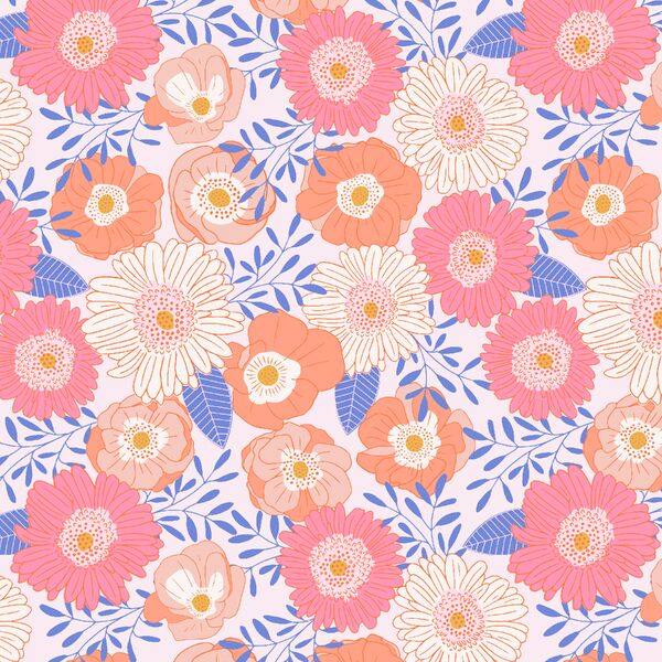 Blooming Floral in Barely Pink