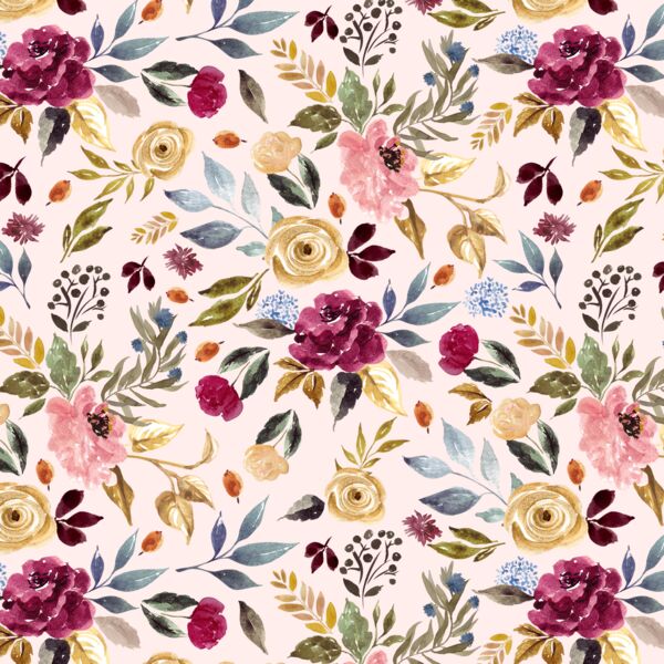 Rose Garden in Soft Blush