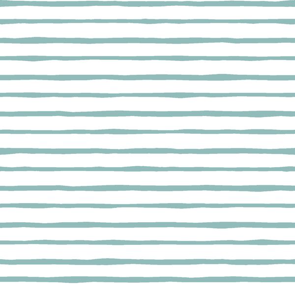Artisan Stripe in Pool on White