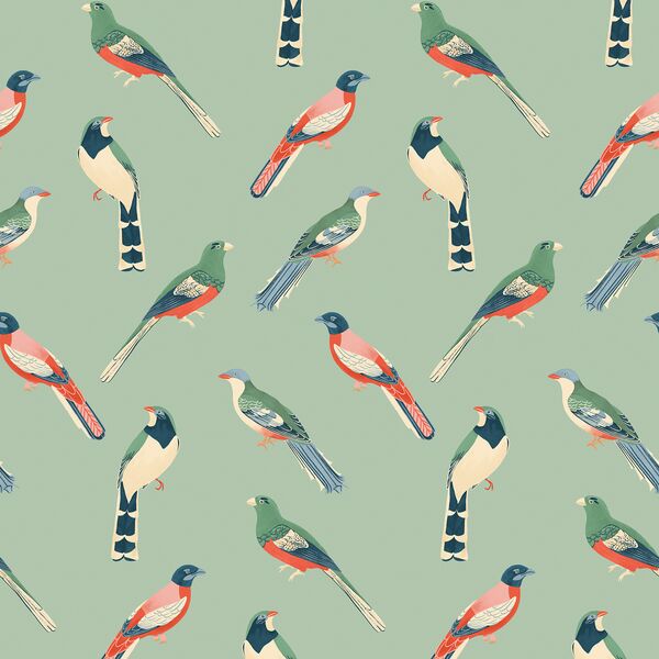 Perched in Soft Mint