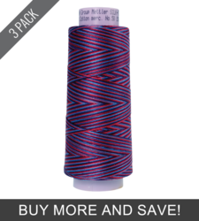 Berry Rich (9090-9816) - Silk Finish Cotton Multi 50wt - 1500 Yards (3 Pack)