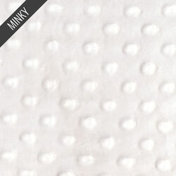 Minky Dimple Dot in White