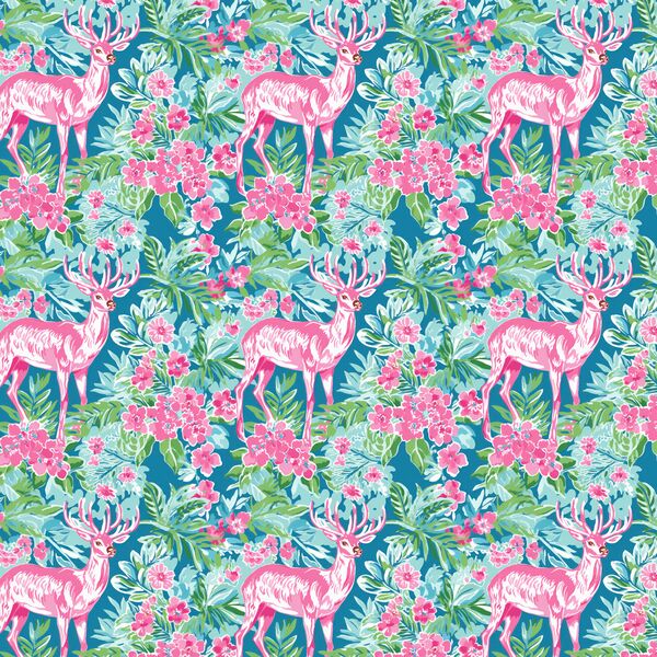 Little Wild Deer in Tidal Blue