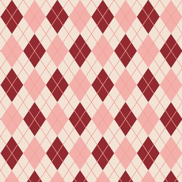 Winter Argyle in Pink