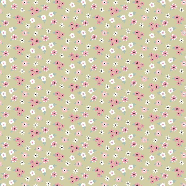 Mini Floral in Soft Moss