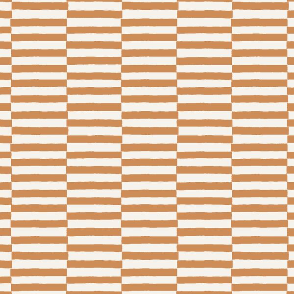 Wide Checker Stripe in Golden Brown