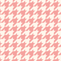 Houndstooth in Bubble Gum