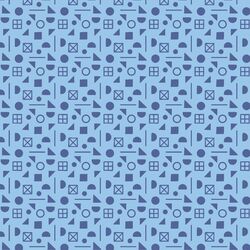 School Yard Shapes in Blue