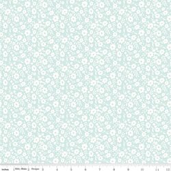 Floral in Aqua