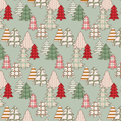 Christmas Trees in Light Sage