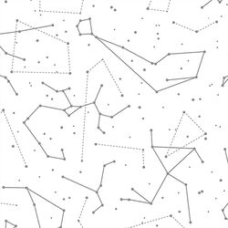 Star Charts in Smoke on White
