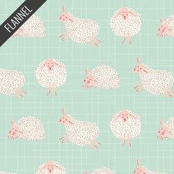 Wooly Stroll Flannel in Sky