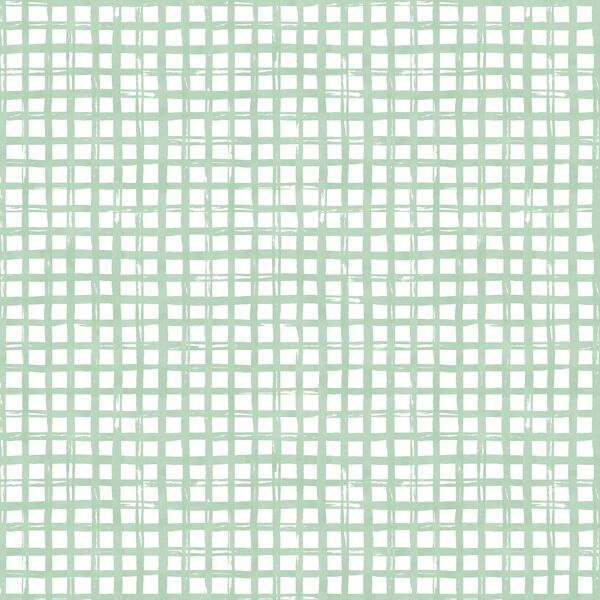 Small Watercolor Plaid in Spearmint