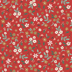 Holiday Floral in Molten Lava