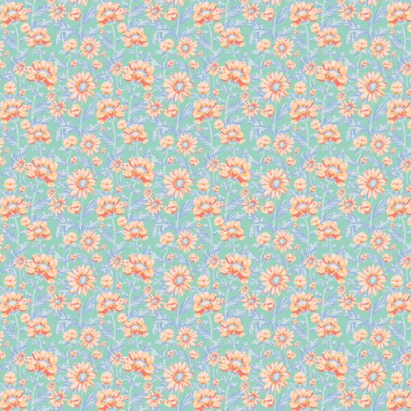 Tiny Peonies in Breeze