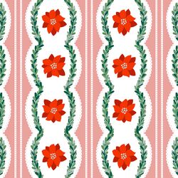 Holiday Ribbon in Poinsettia Pink