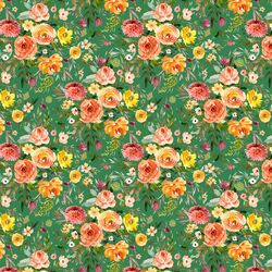 Little Blooms in Green