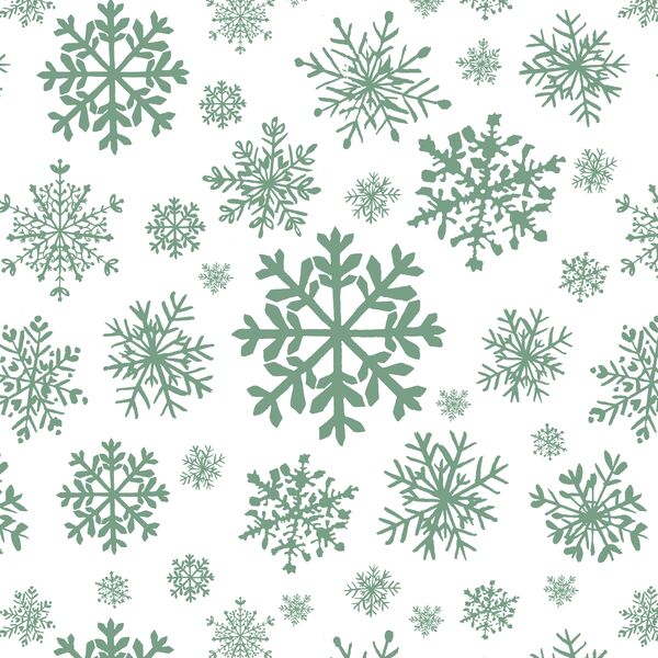 Snowy Skies in Soft Pine on White