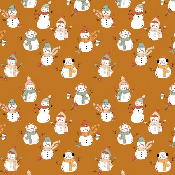 Snowman in Mustard