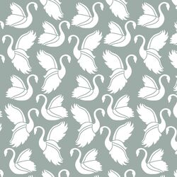 Swan Silhouette in Eucalyptus