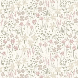 Cottage Meadow in Dusty Rose Pink