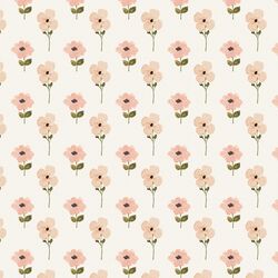 Simple Flowers in Cream