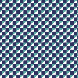 Geometric in Navy Teal
