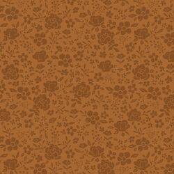 Floral Silhouette in Rust