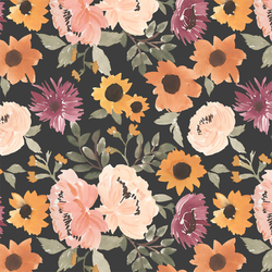 Fall Floral in Midnight Autumn