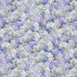 Packed Hydrangeas in Blue Purple