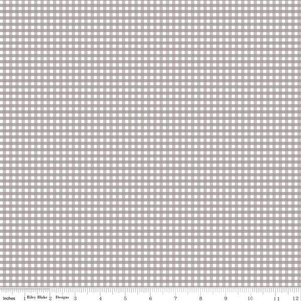 1/8" Gingham in Gray