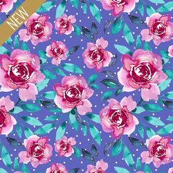Alice Floral in Polka Dot Purple