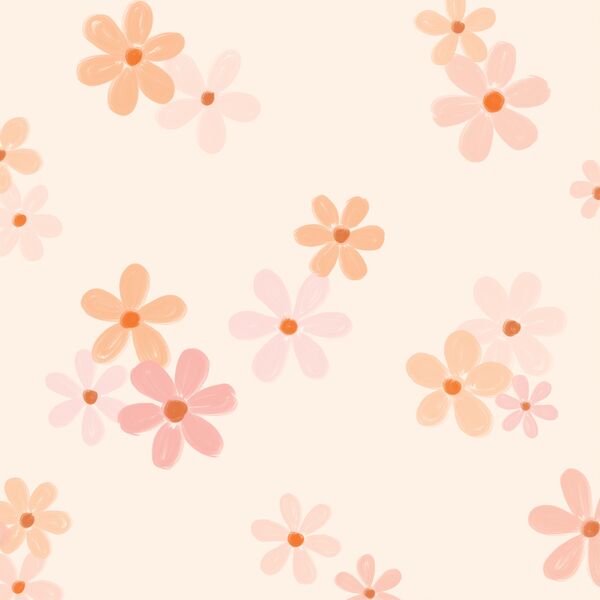 Large Daisies in Marshmallow