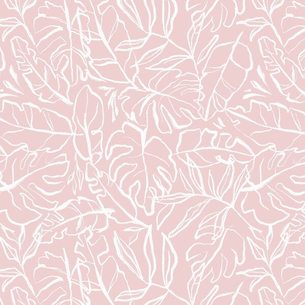 Palm Leaf in Pink Sand